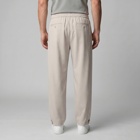 Men's Relaxed Drawstring Tapered Pants