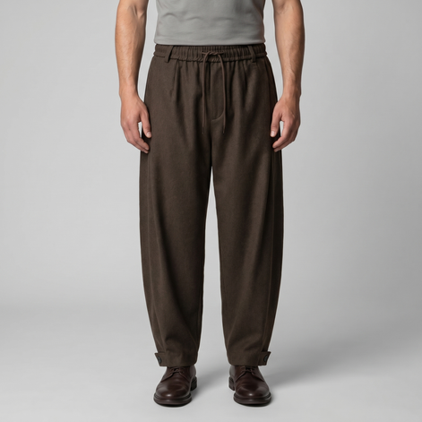 Men's Relaxed Drawstring Tapered Pants
