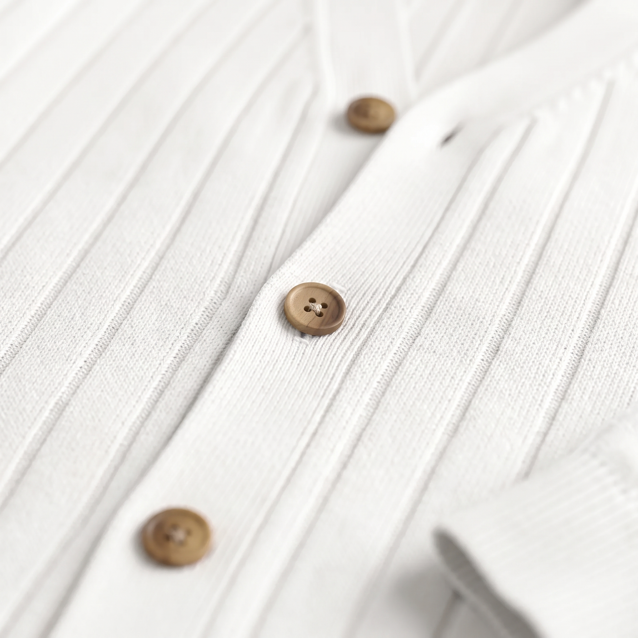 Men's Ribbed Knit V-Neck Cardigan