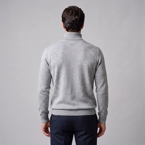 Men's Ribbed Turtleneck Sweater