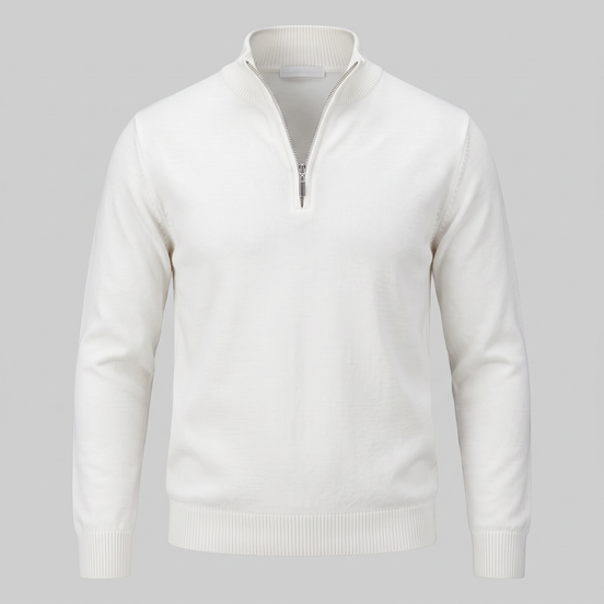 Men's Slim Fit Half-Zip Knit Sweater