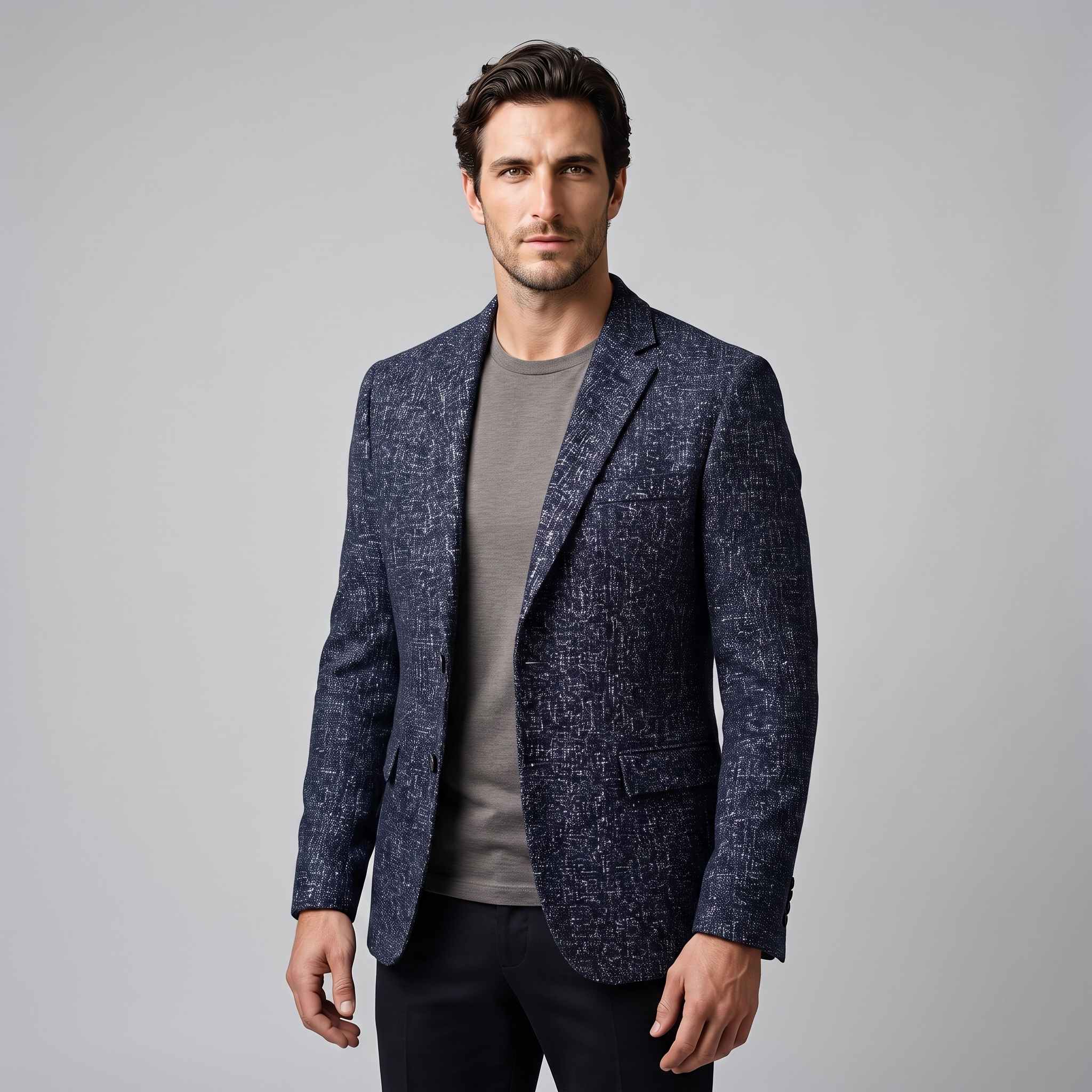 Men's Slim-Fit Winter Blazer Jacket