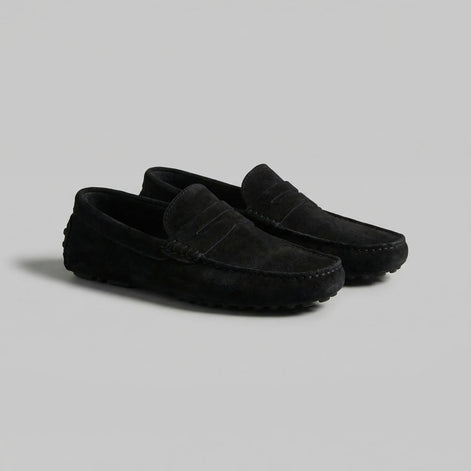 Men's Stylish Suede Penny Loafers