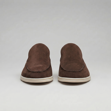 Men's Suede Backless Loafer Mules