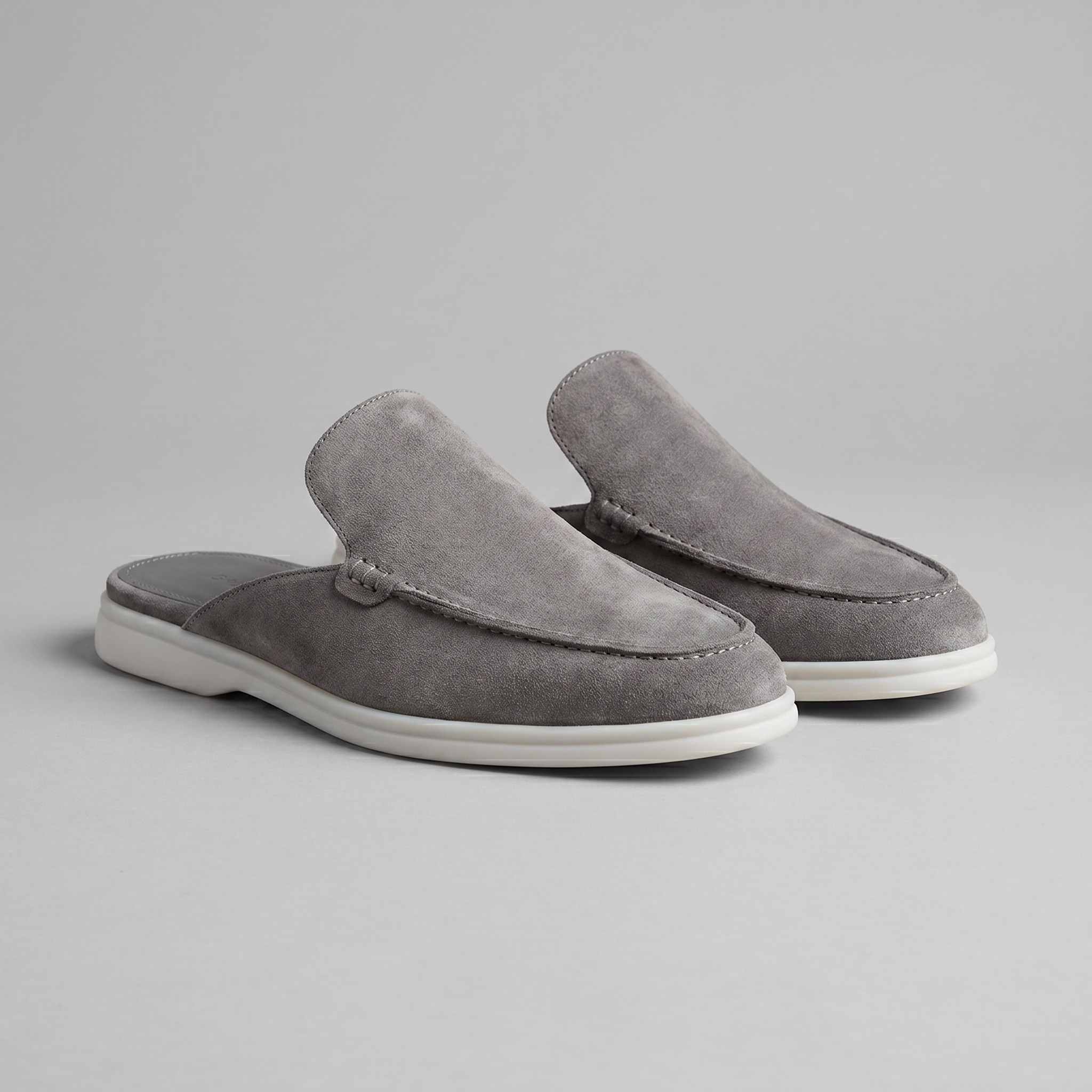 Men's Suede Backless Loafer Mules