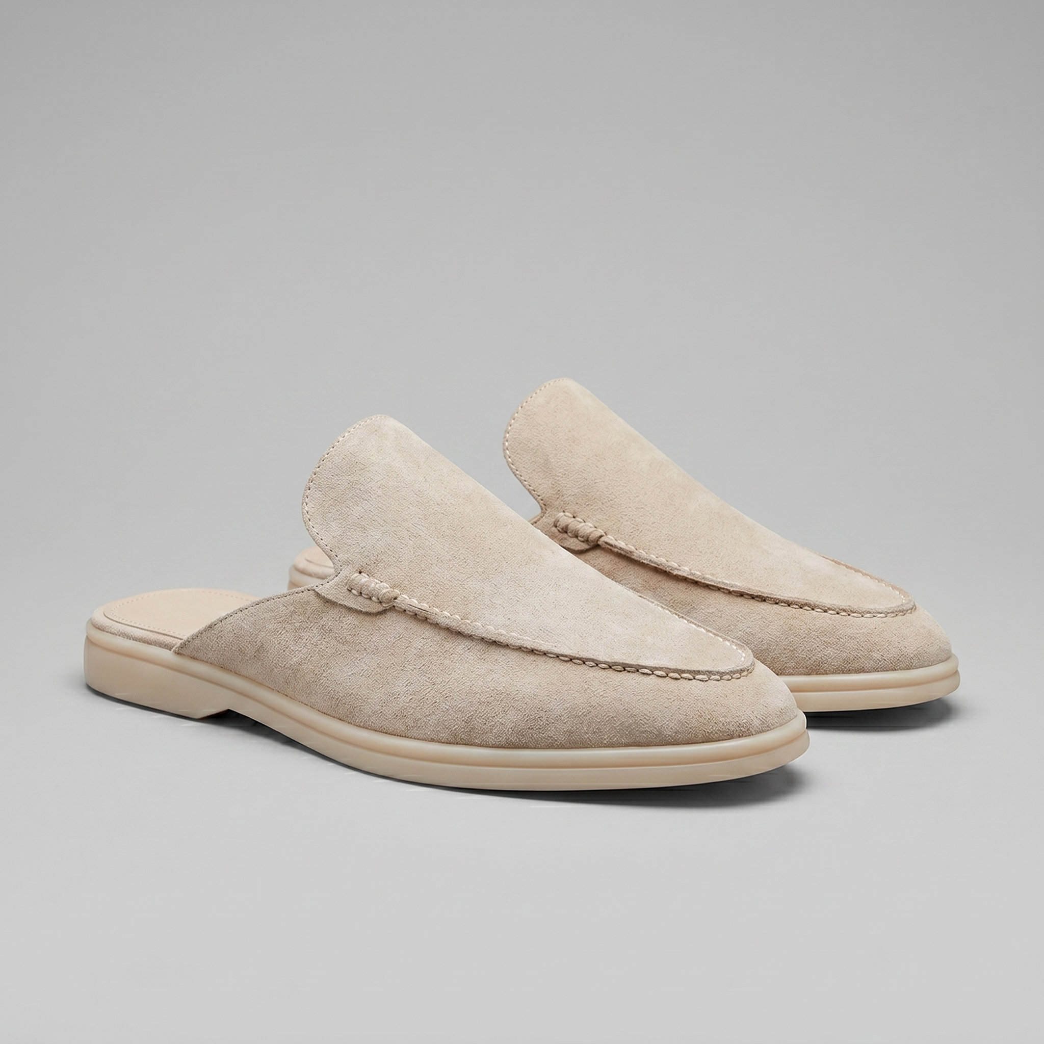 Men's Suede Backless Loafer Mules