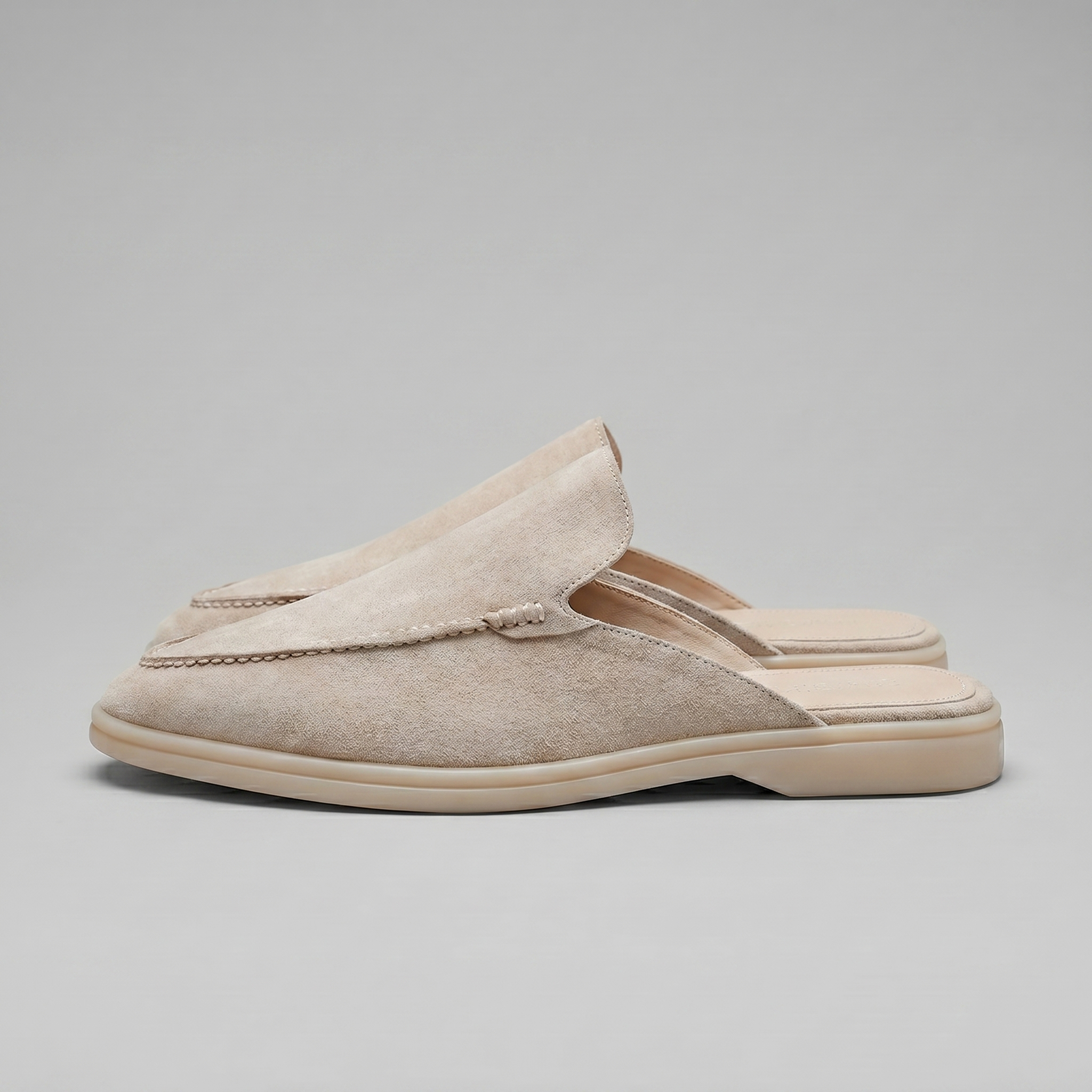 Men's Suede Backless Loafer Mules