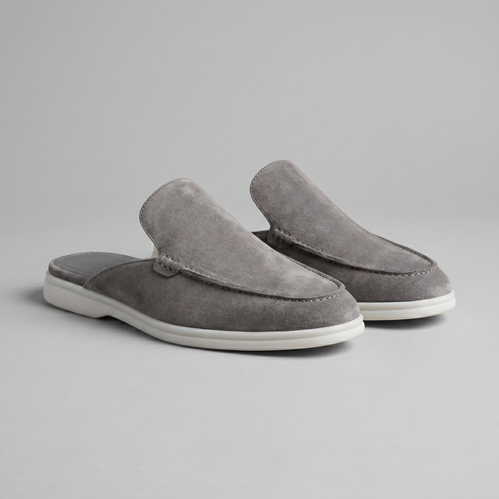 Men's Suede Backless Loafer Mules