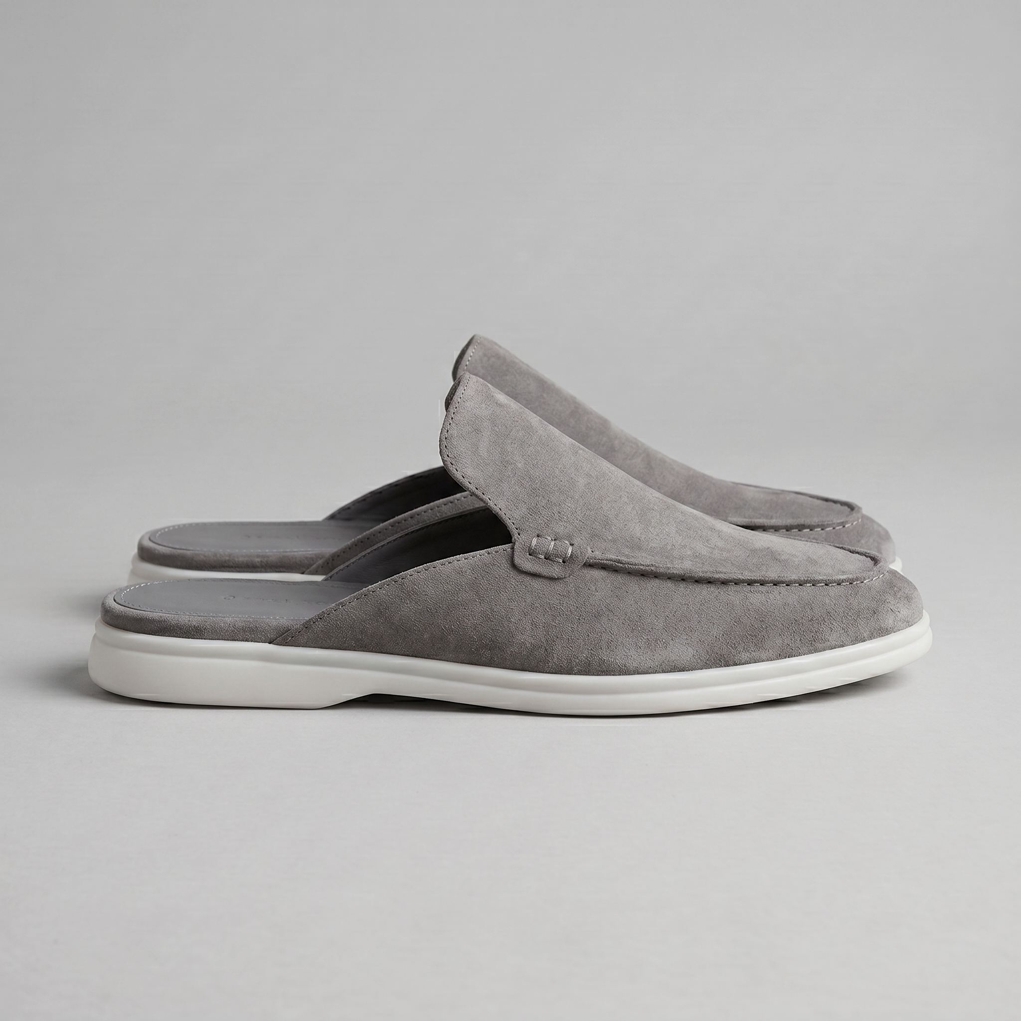 Men's Suede Backless Loafer Mules