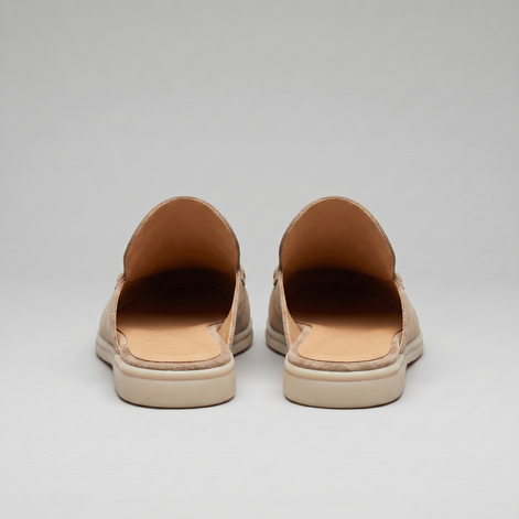 Men's Suede Backless Loafer Mules