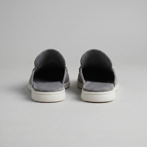 Men's Suede Backless Loafer Mules