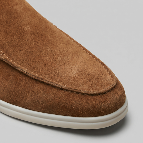 Men's Suede Backless Loafer Mules