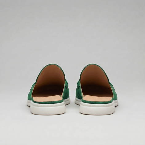 Men's Suede Backless Loafer Mules