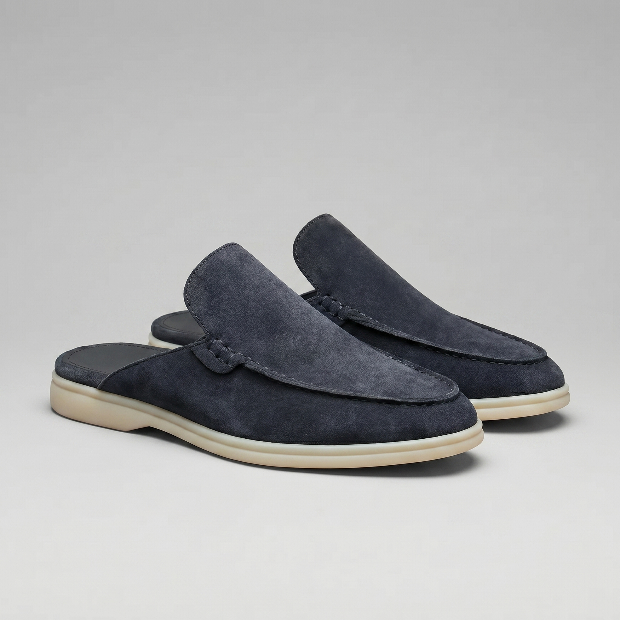 Men's Suede Backless Loafer Mules