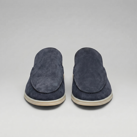 Men's Suede Backless Loafer Mules