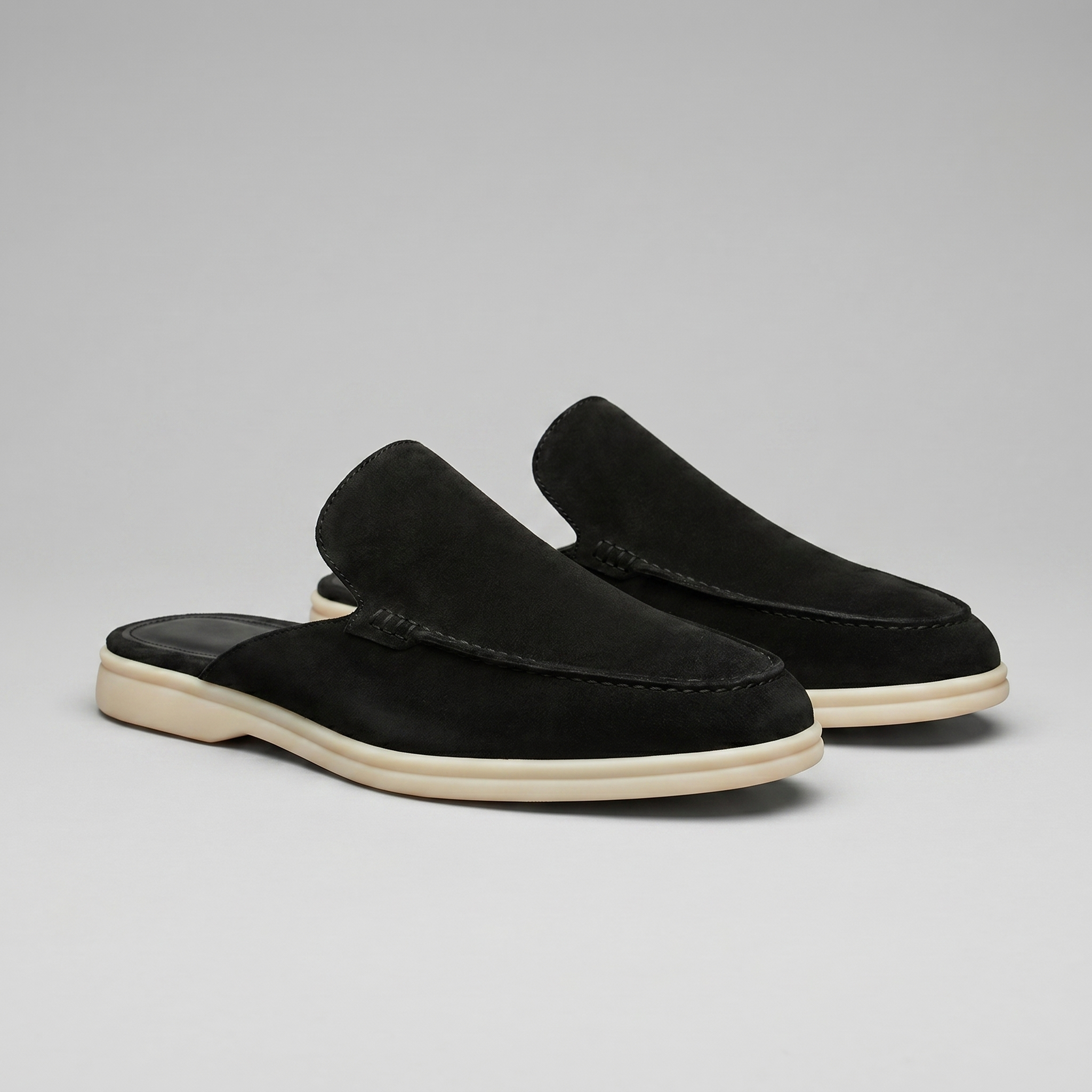Men's Suede Backless Loafer Mules