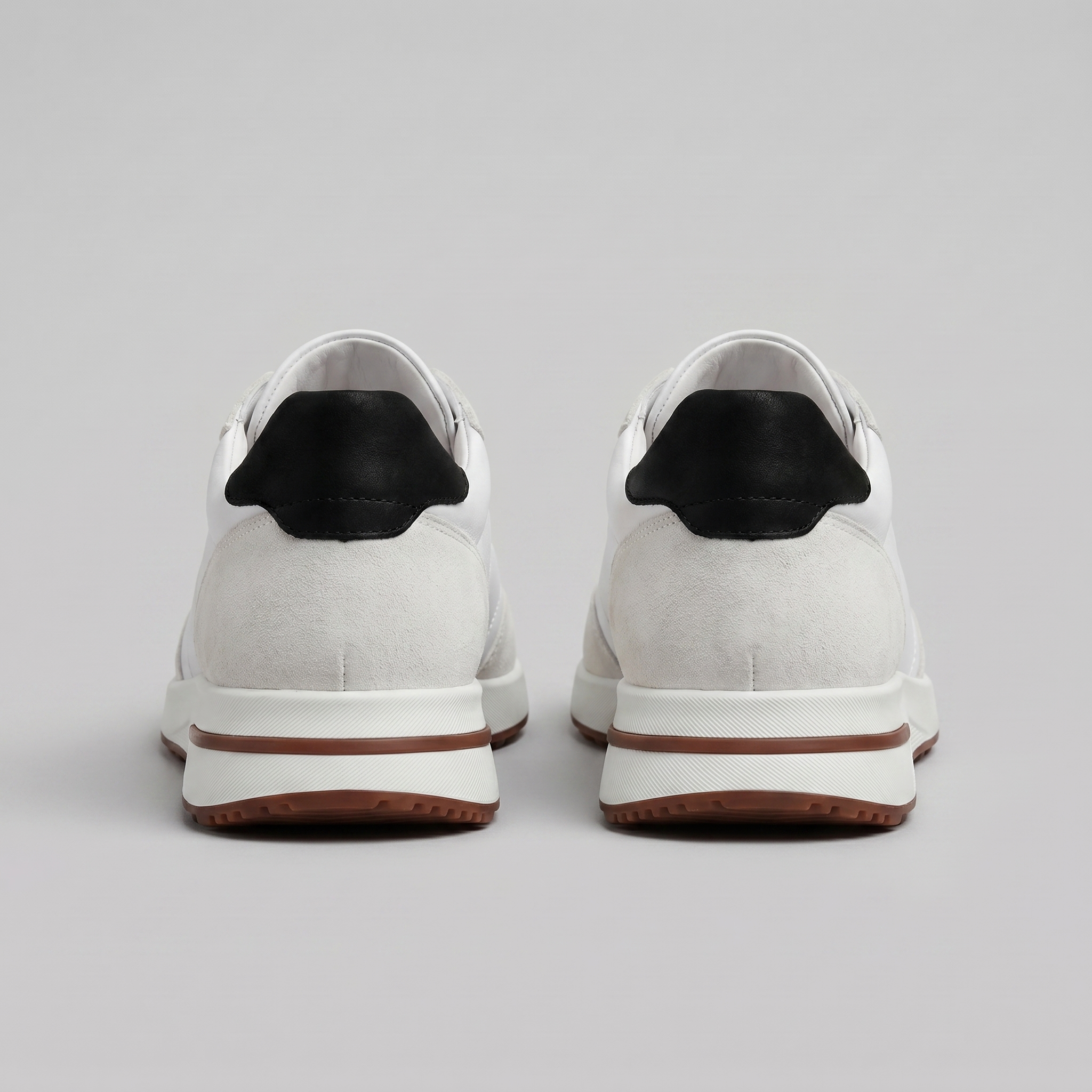 Men's Suede Panel Lace-Up Sneakers