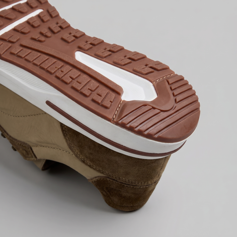 Men's Suede Panel Lace-Up Sneakers