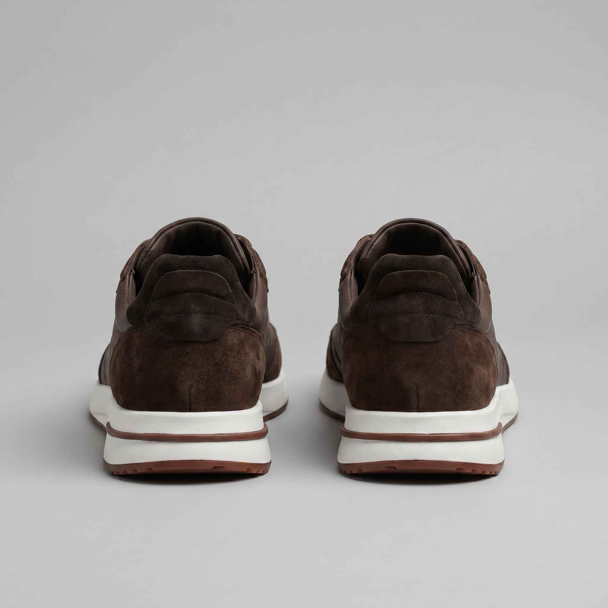Men's Suede Panel Lace-Up Sneakers