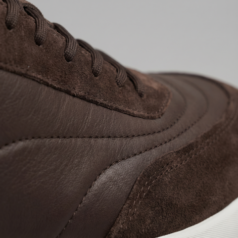Men's Suede Panel Lace-Up Sneakers