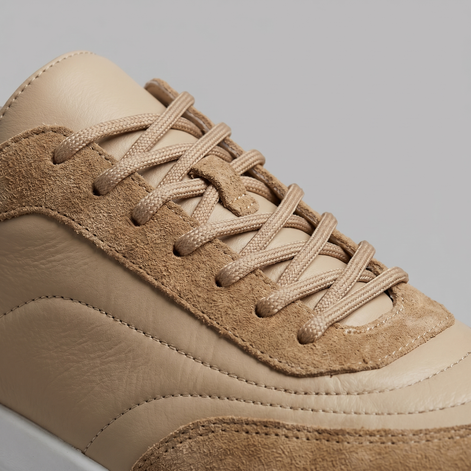 Men's Suede Panel Lace-Up Sneakers