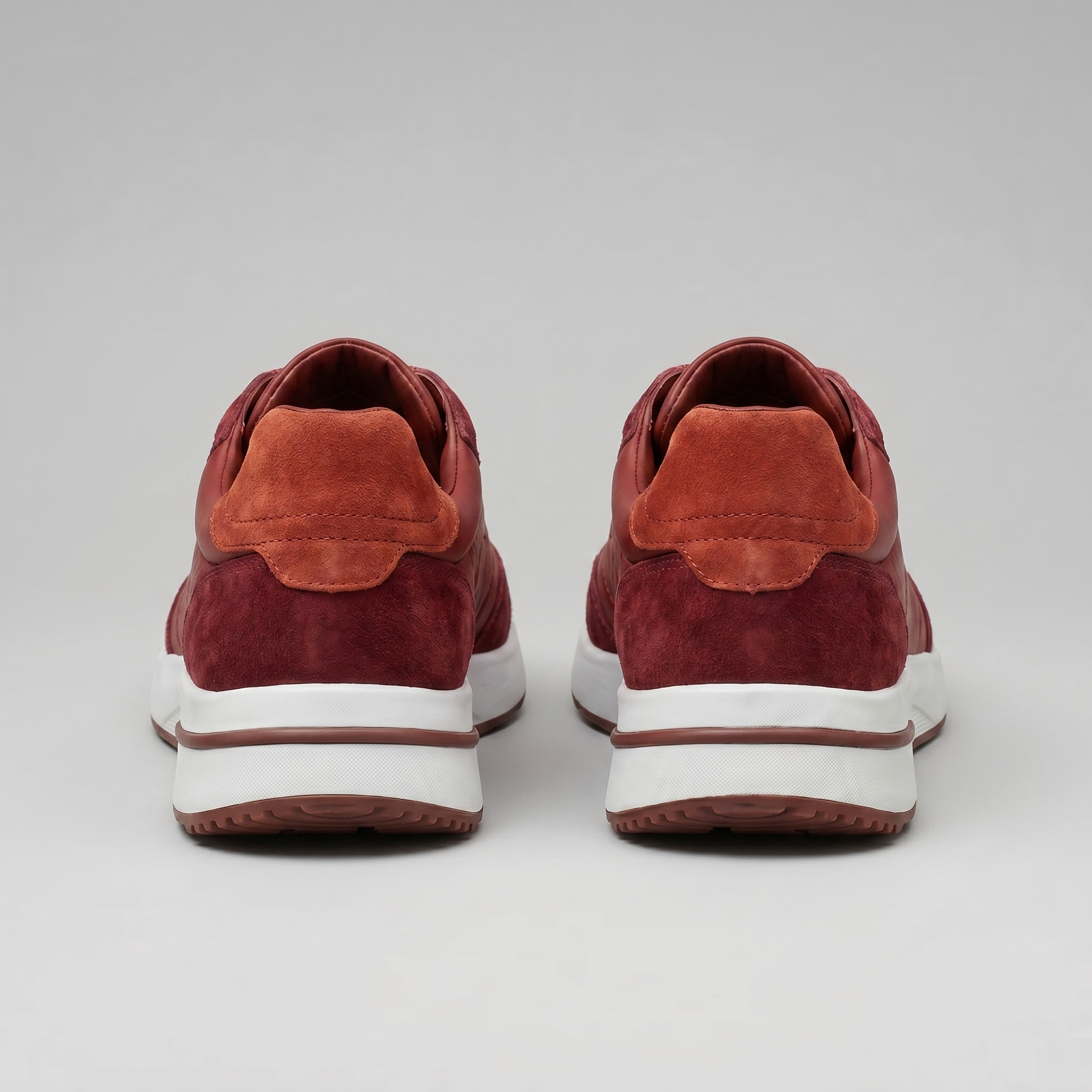 Men's Suede Panel Lace-Up Sneakers
