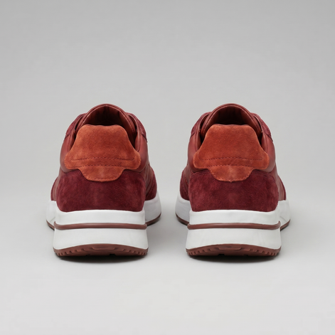 Men's Suede Panel Lace-Up Sneakers