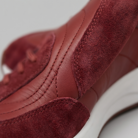 Men's Suede Panel Lace-Up Sneakers