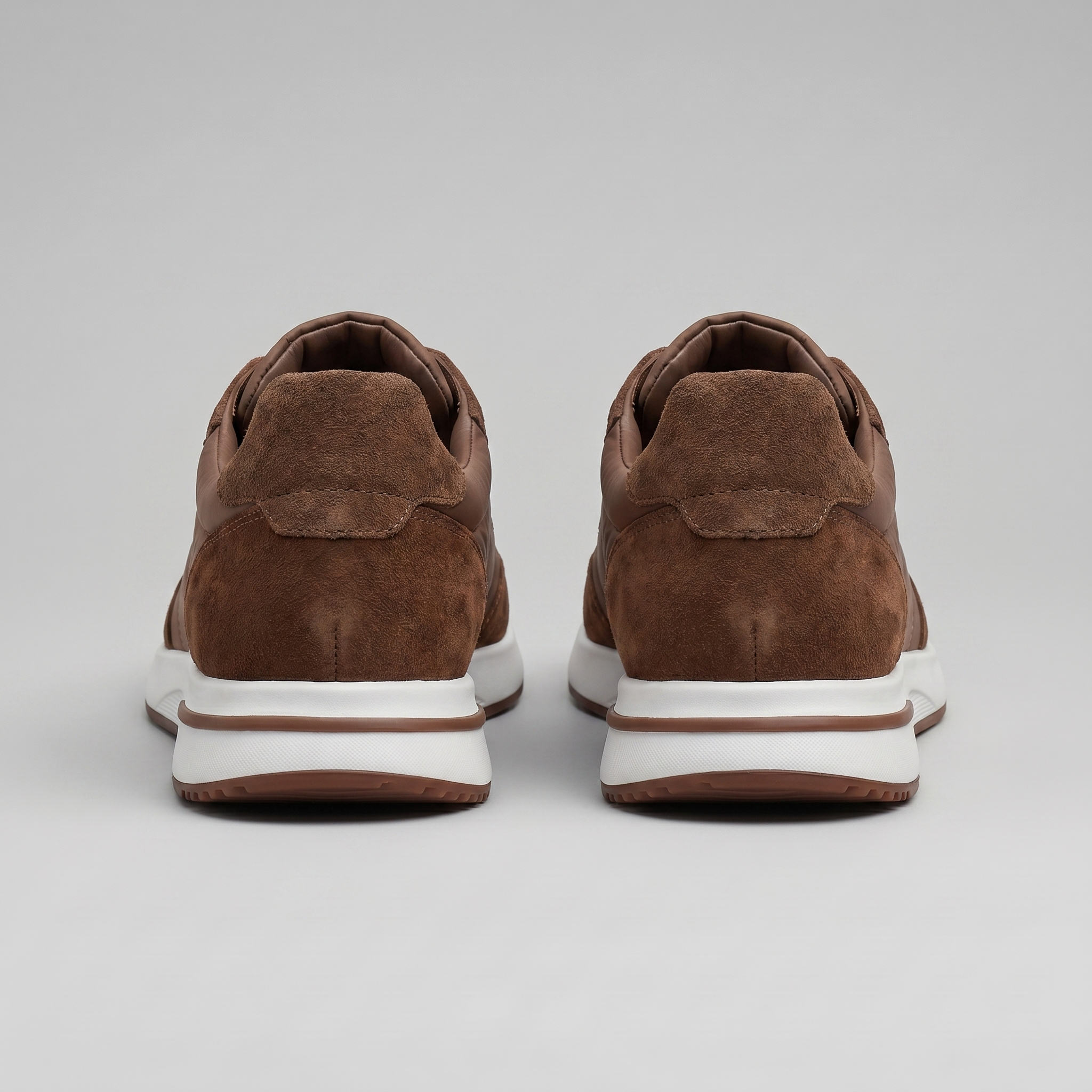 Men's Suede Panel Lace-Up Sneakers
