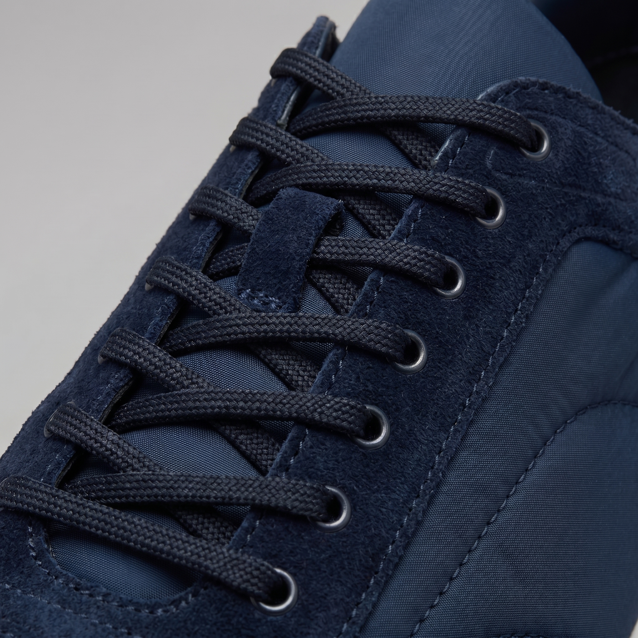 Men's Suede Panel Lace-Up Sneakers