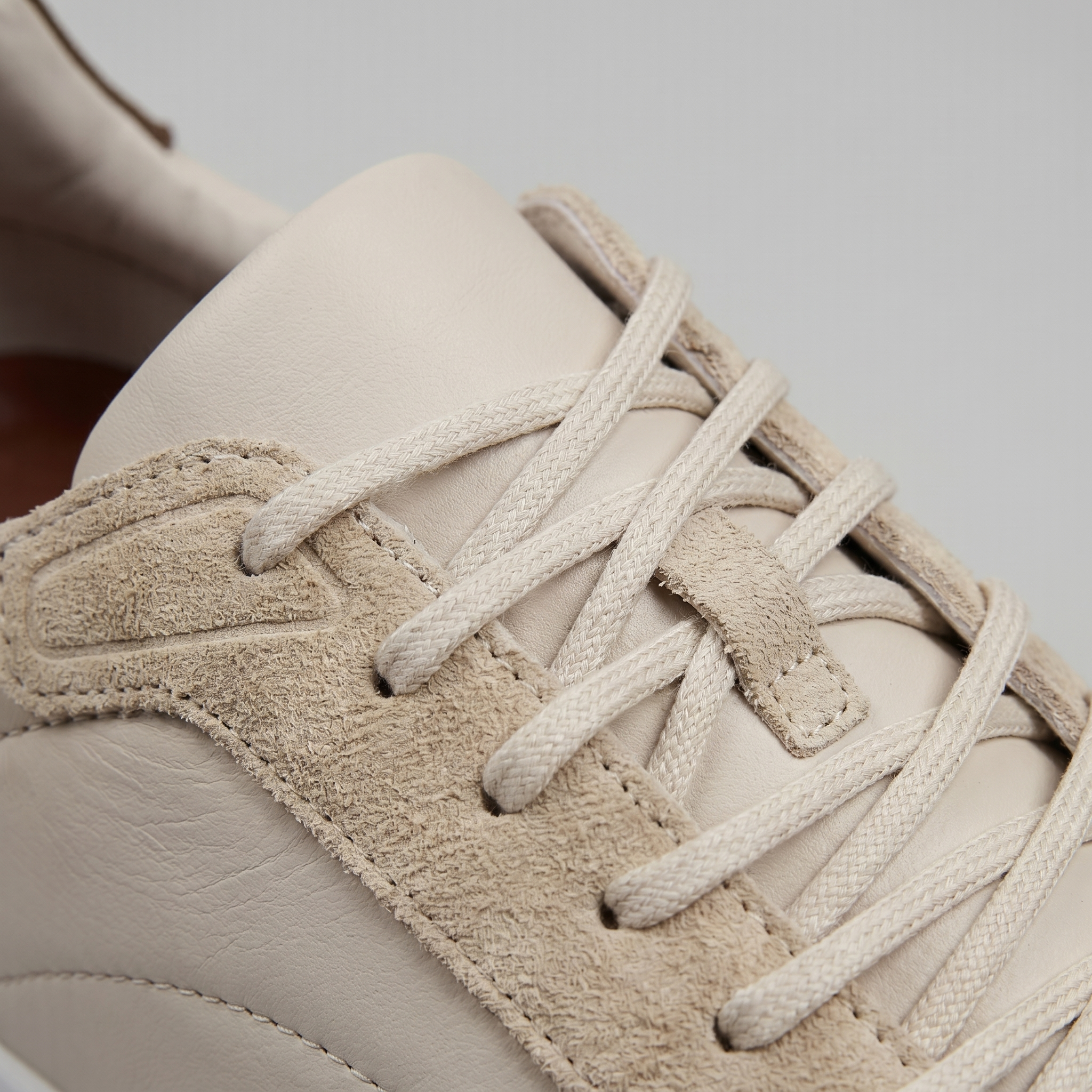 Men's Suede Panel Lace-Up Sneakers