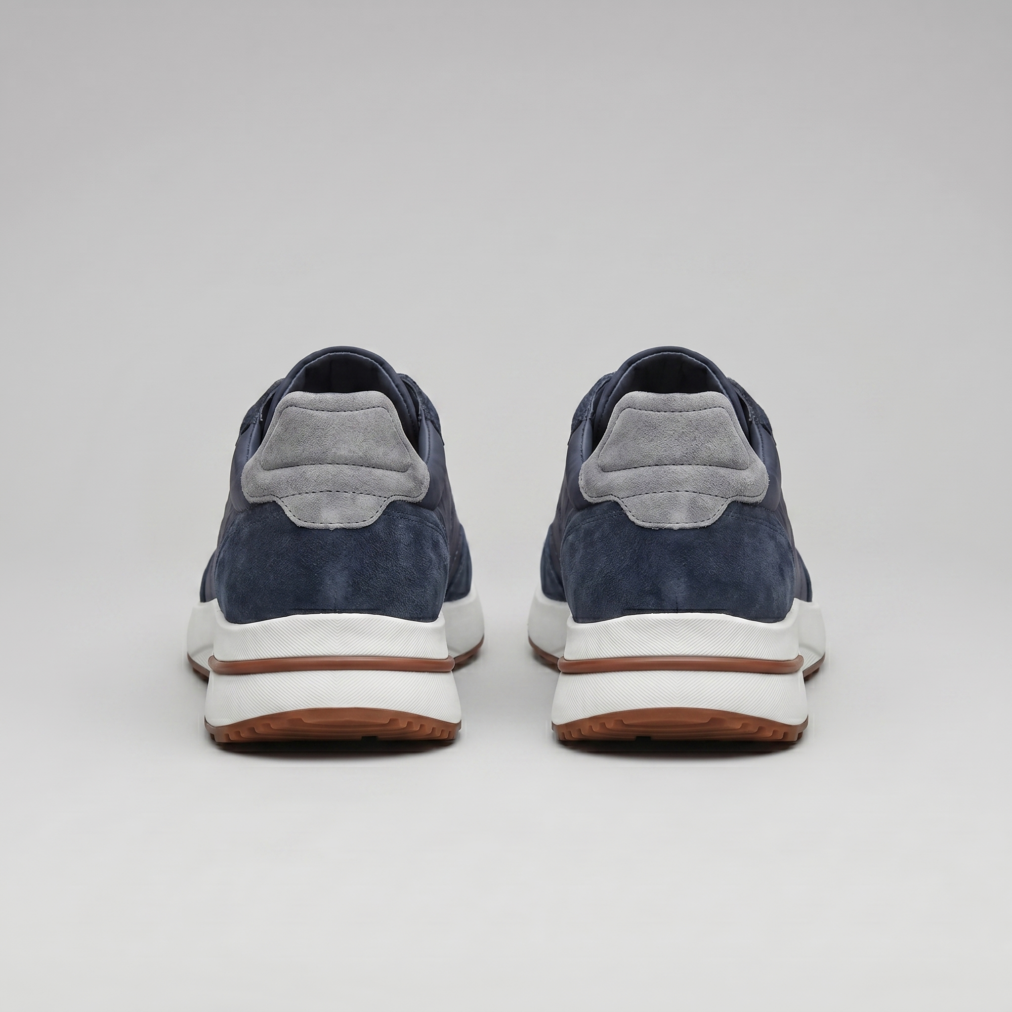 Men's Suede Panel Lace-Up Sneakers