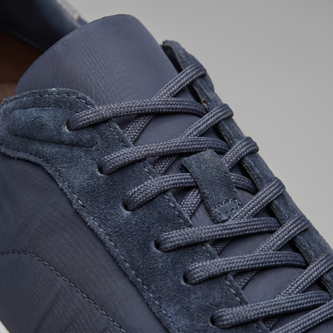 Men's Suede Panel Lace-Up Sneakers