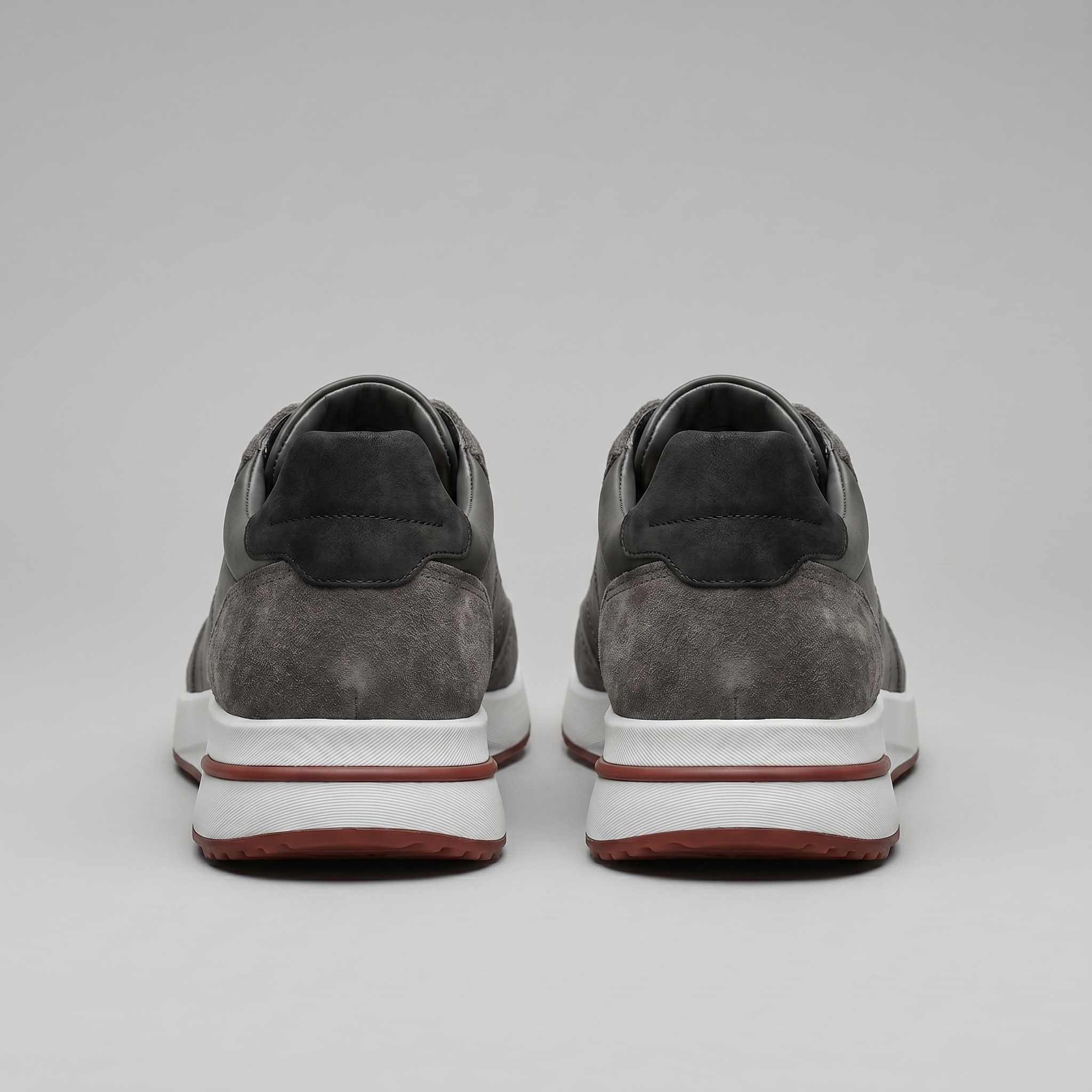 Men's Suede Panel Lace-Up Sneakers
