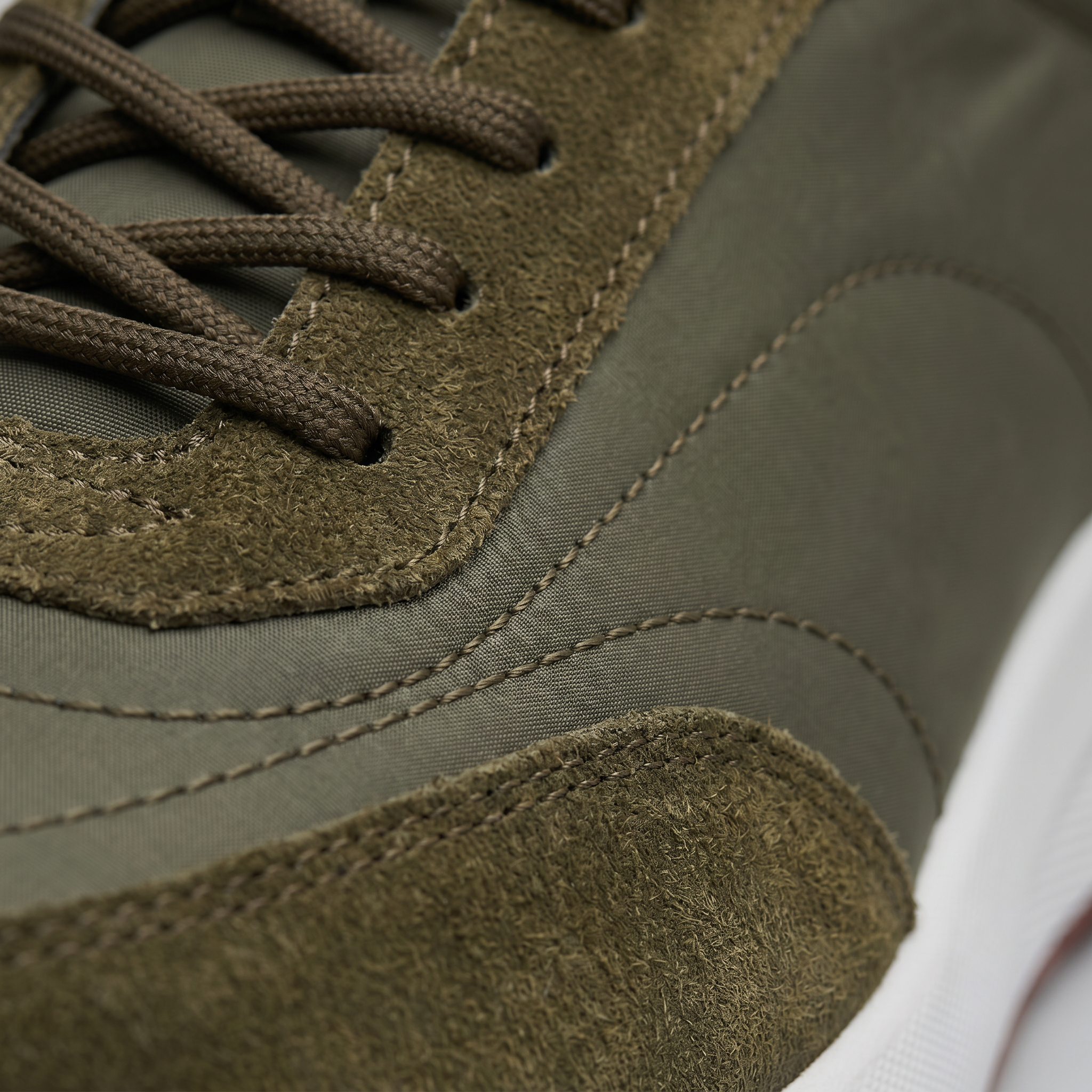 Men's Suede Panel Lace-Up Sneakers