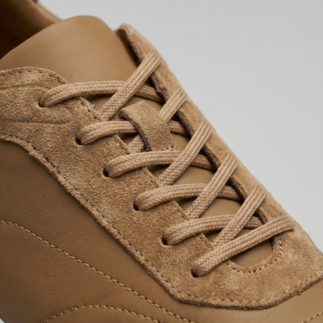 Men's Suede Panel Lace-Up Sneakers