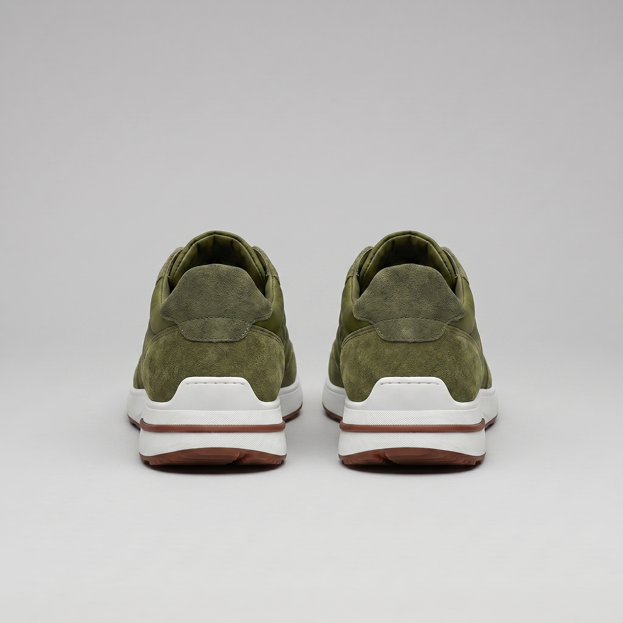 Men's Suede Panel Lace-Up Sneakers