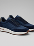 Men's Suede Panel Lace-Up Sneakers