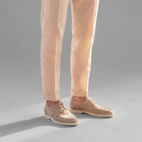 Men's Suede Shoes - Elegant Formal Footwear