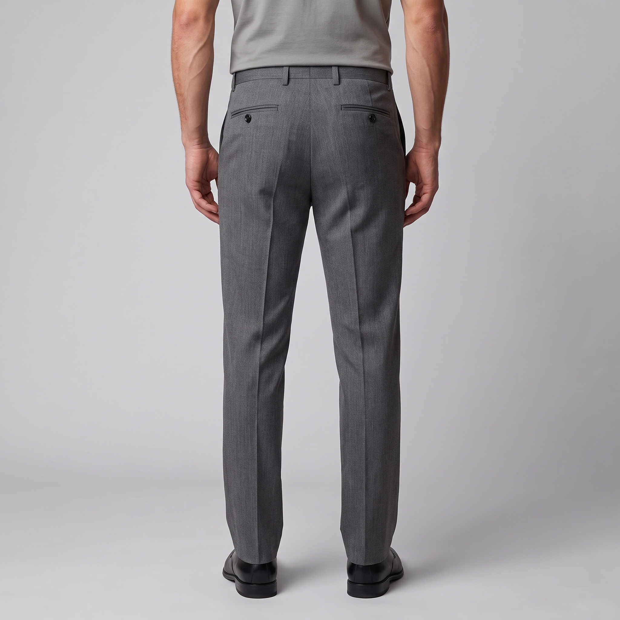 Men's Tailored Flat Front Pants