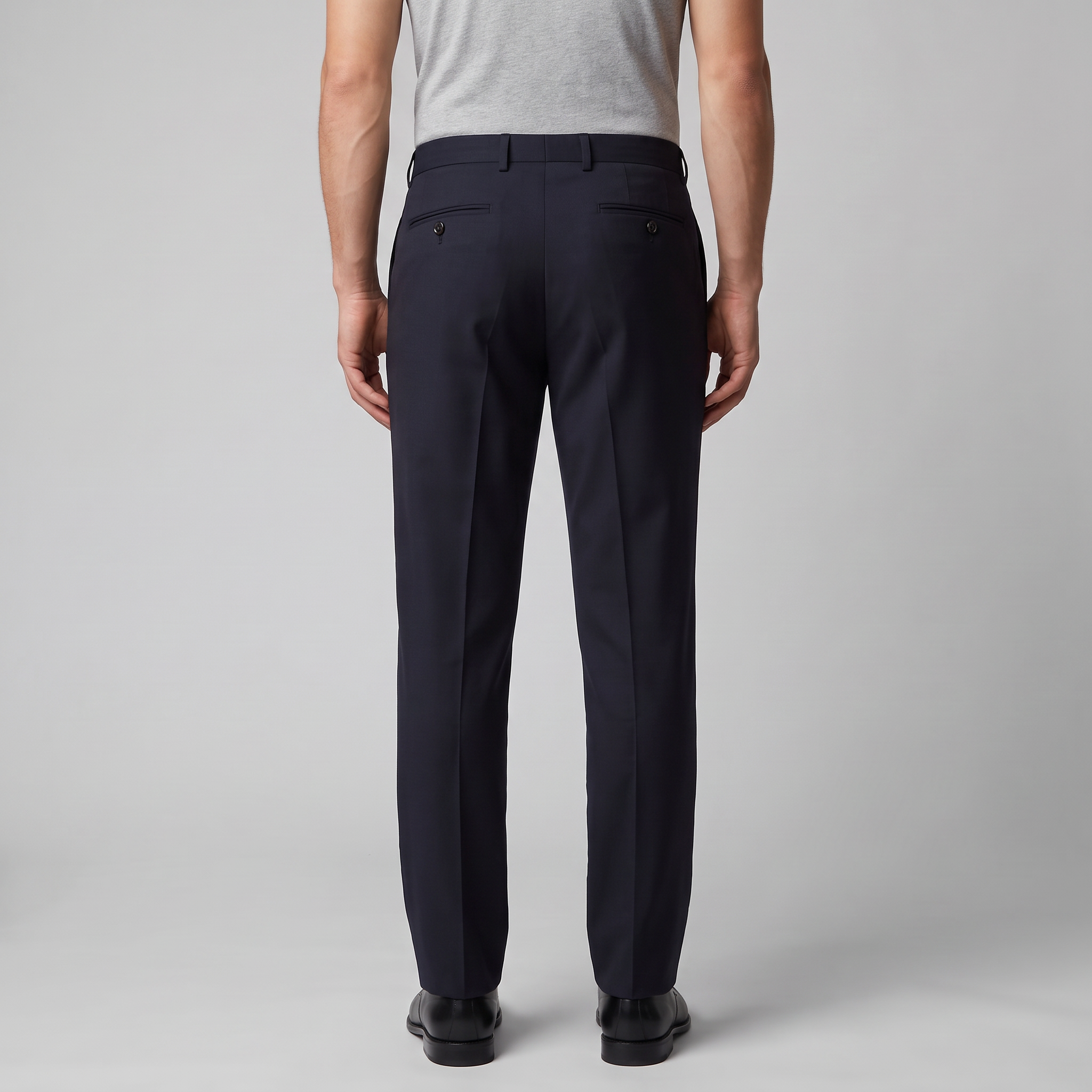 Men's Tailored Flat Front Pants