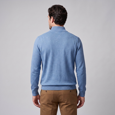 Men's Textured Quarter-Zip Sweater