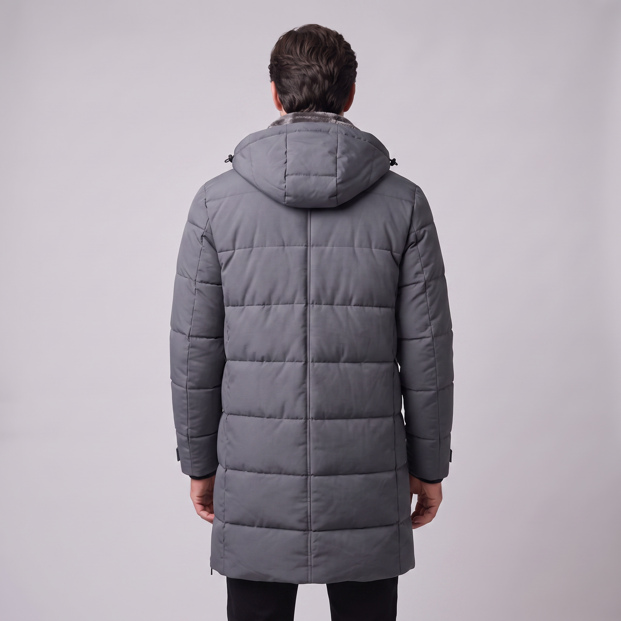 Men's Windproof Padded Parka Jacket