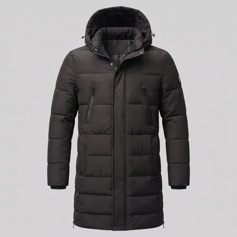 Men's Windproof Padded Parka Jacket