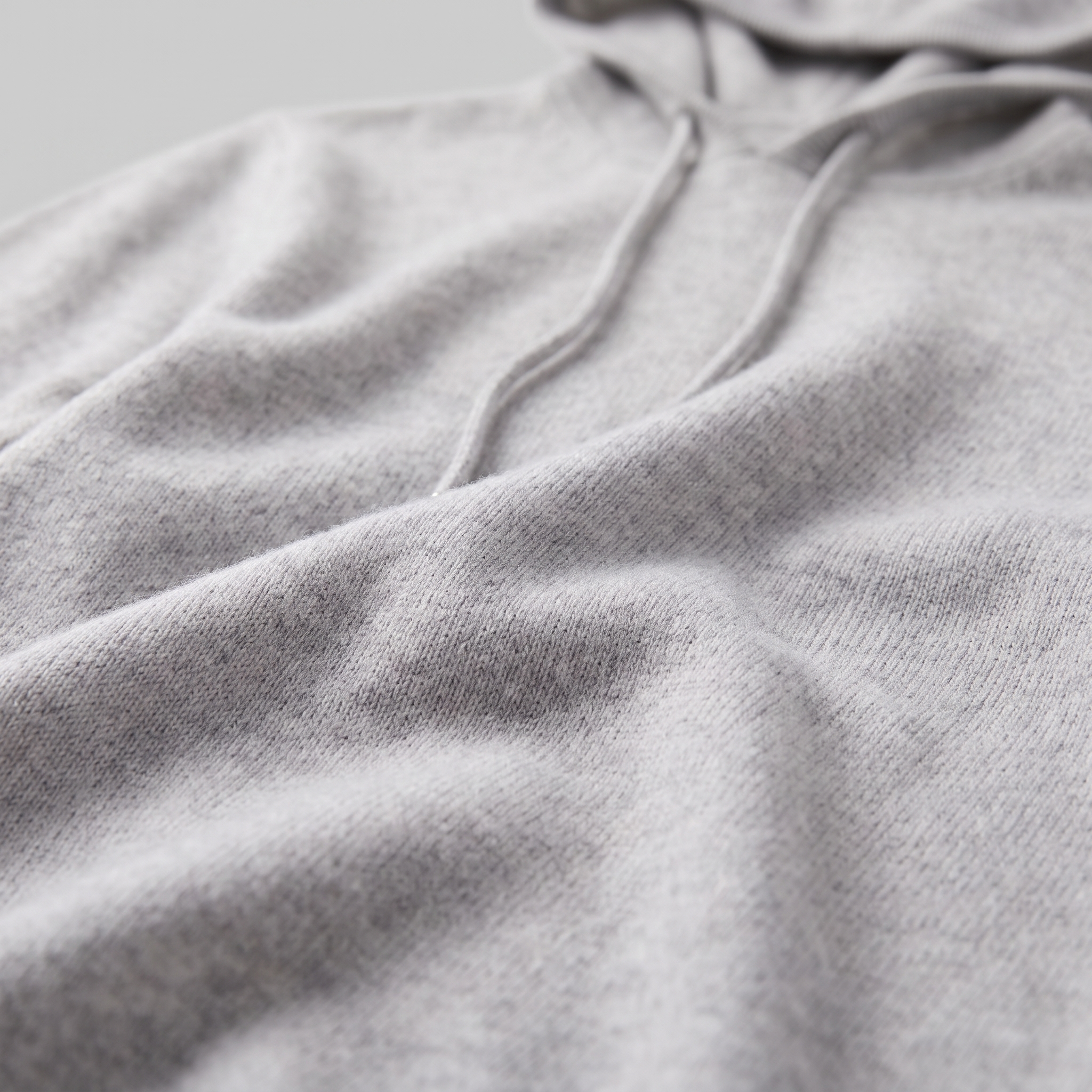 Men's Wool Knit Drawstring Hoodie