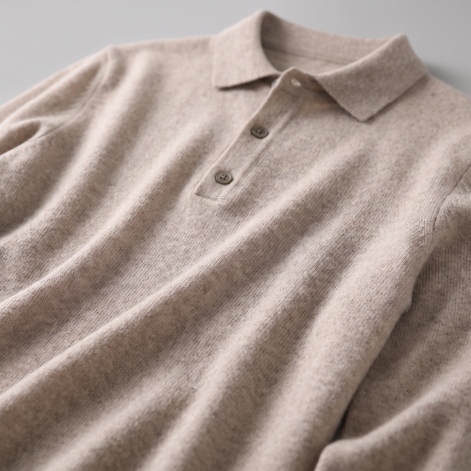 Men's Wool Polo Sweater