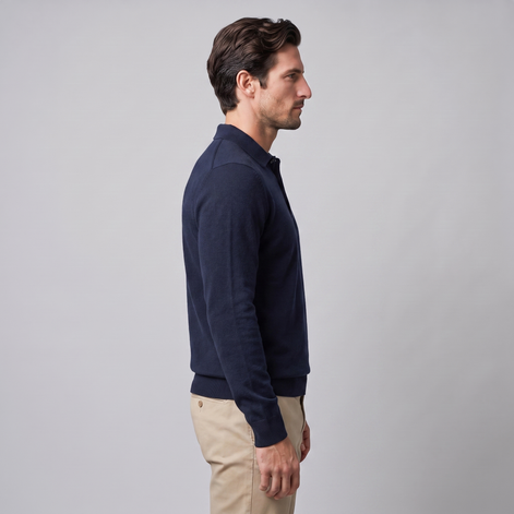 Men's Wool Polo Sweater
