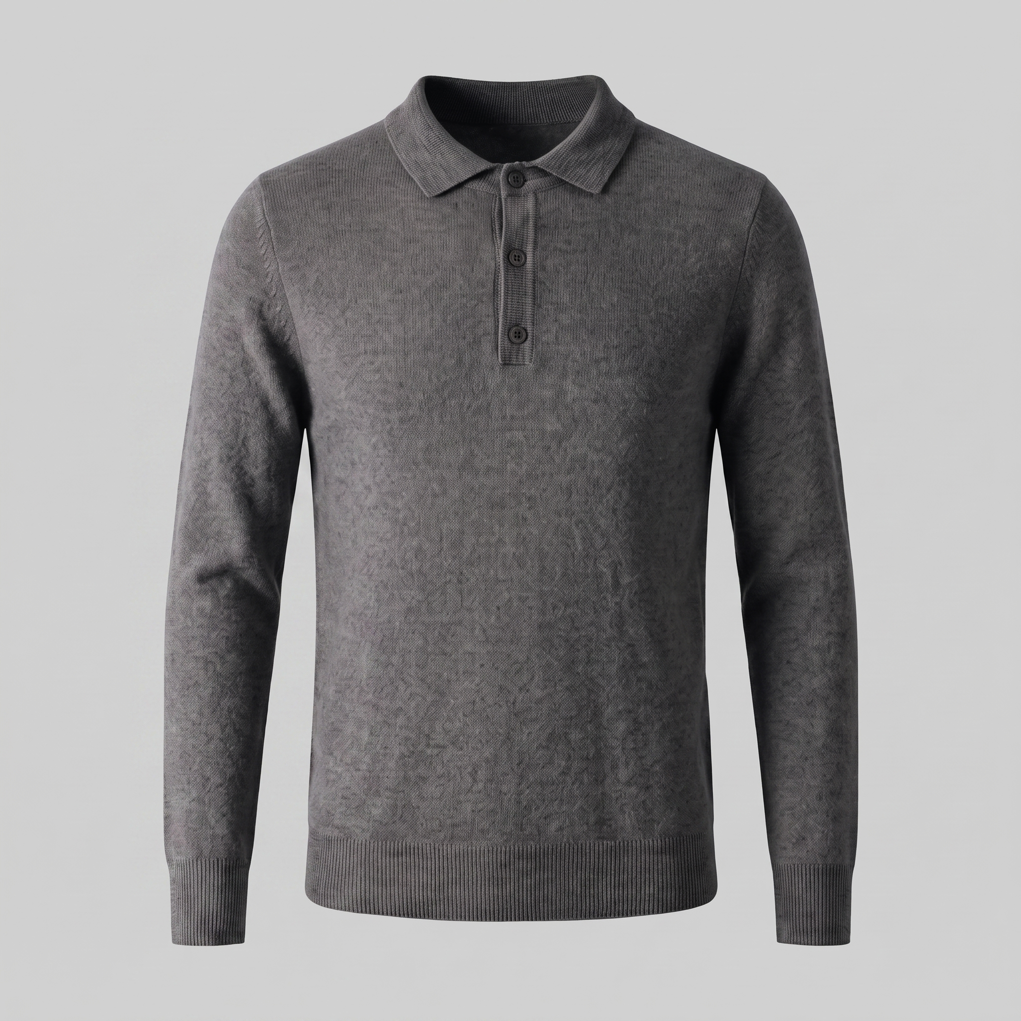 Men's Wool Polo Sweater