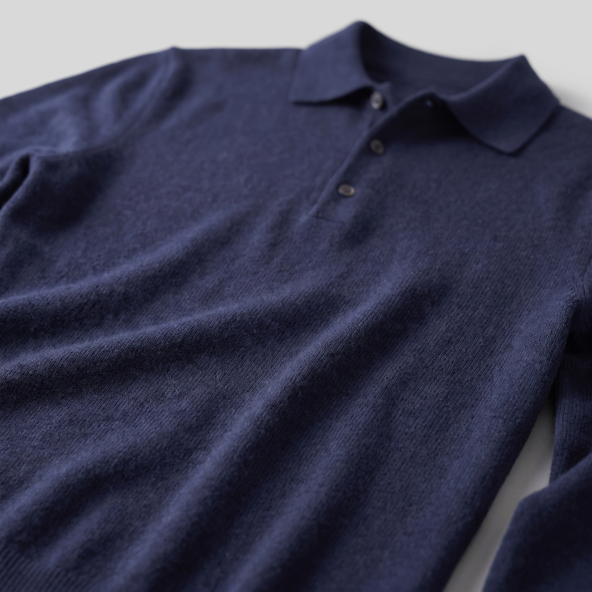 Men's Wool Polo Sweater