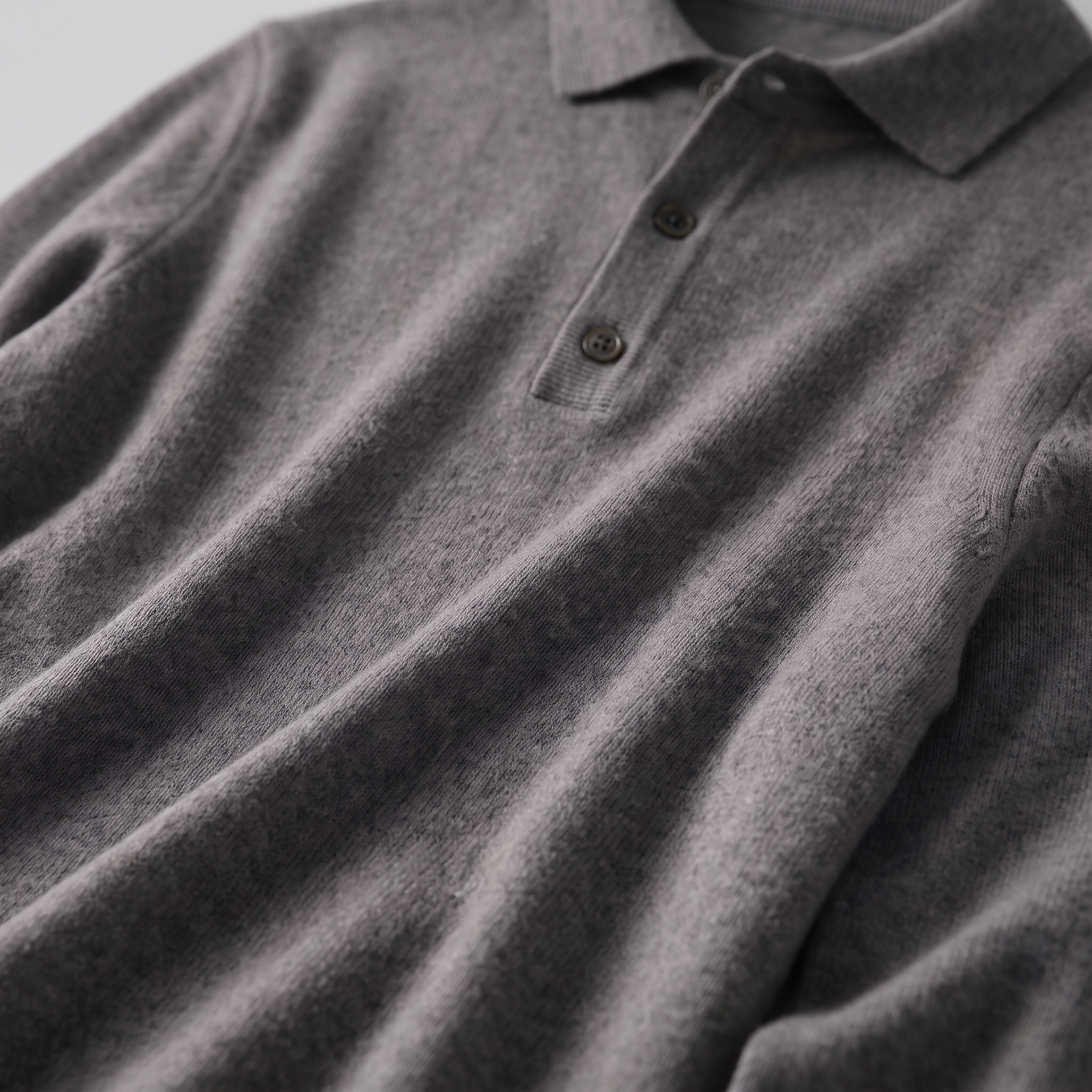 Men's Wool Polo Sweater